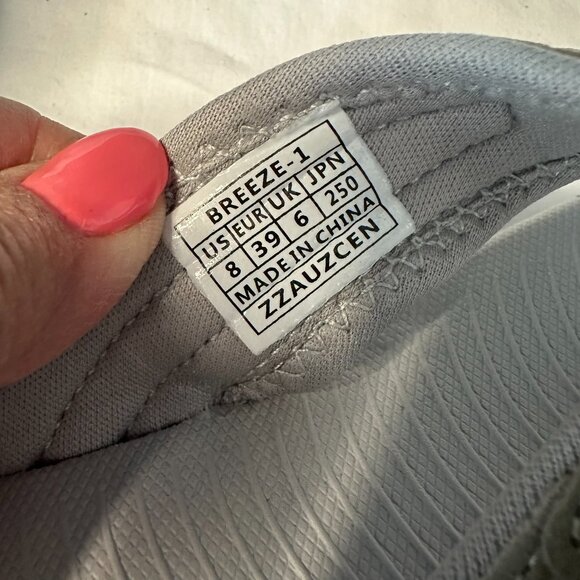 New Flip Flops DREAM PAIRS Women's Arch Support  Comfortable Grey Sandals Size 8 - Picture 13 of 17